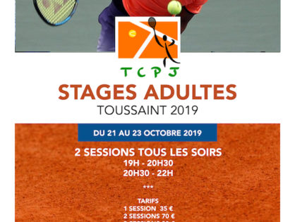 Stages Adultes Vacances de La Toussaint